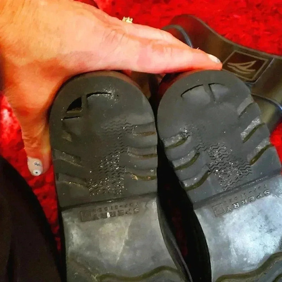 Sperry top sider Black Rainboots size 7 firm price - Picture 4 of 8
